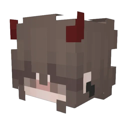 64Farah46 Minecraft avatar head, 3D render