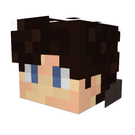 64Graphics Minecraft avatar head, 3D render