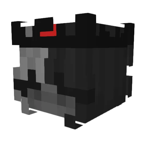 64MP Minecraft avatar head, 3D render