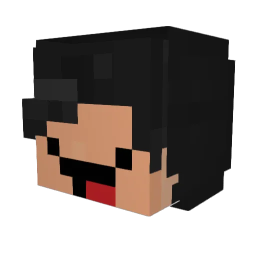 64v Minecraft avatar head, 3D render