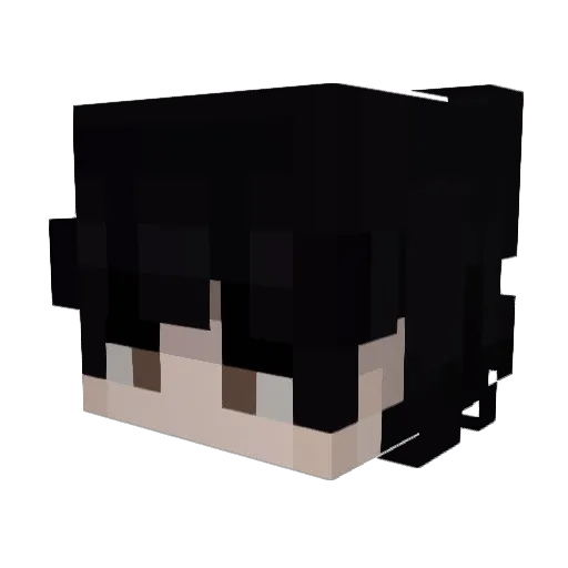 64w Minecraft avatar head, 3D render