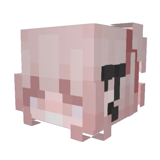 655MNNB Minecraft avatar head, 3D render