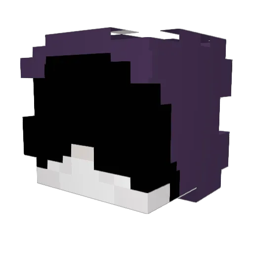 655_ Minecraft avatar head, 3D render