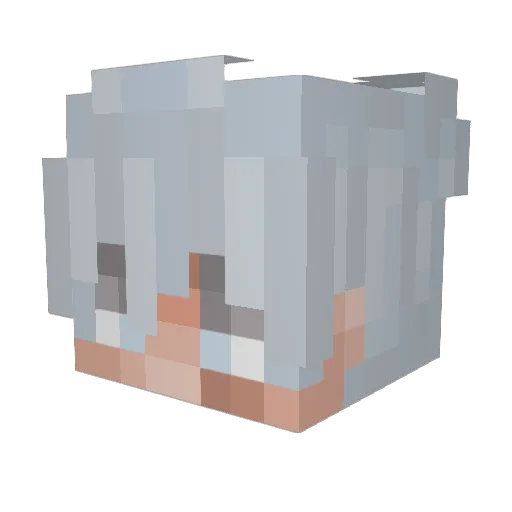 6584 Minecraft avatar head, 3D render