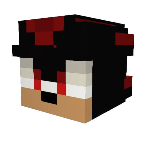 65hz Minecraft avatar head, 3D render