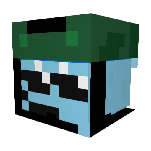65manboy Minecraft avatar head, 3D render