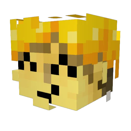 66307 Minecraft avatar head, 3D render