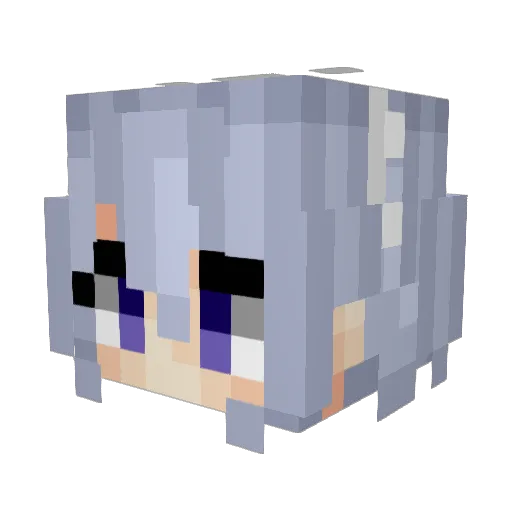 6649 Minecraft avatar head, 3D render