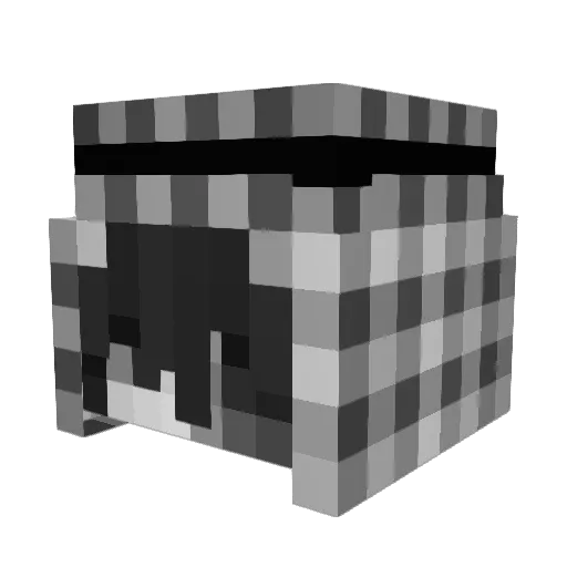 665x Minecraft avatar head, 3D render