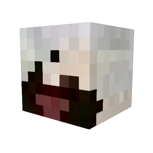 66668 Minecraft avatar head, 3D render