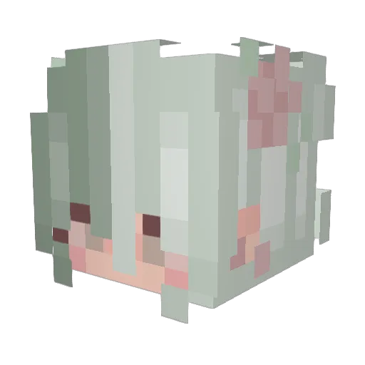 666Swish Minecraft avatar head, 3D render