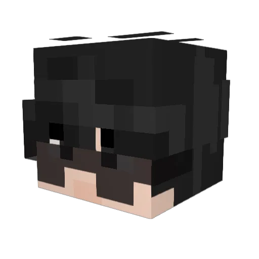 666_6 Minecraft avatar head, 3D render