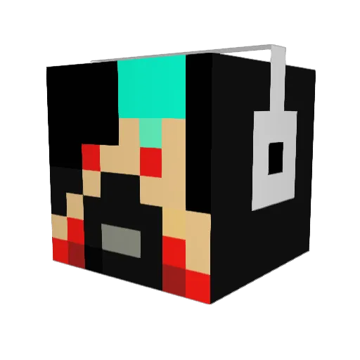 666darkbat666 Minecraft avatar head, 3D render