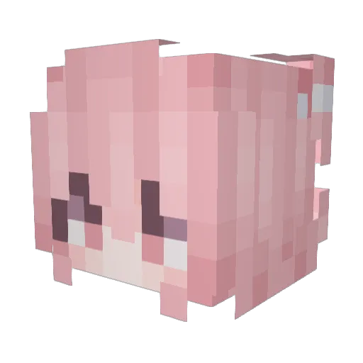 666fish666 Minecraft avatar head, 3D render
