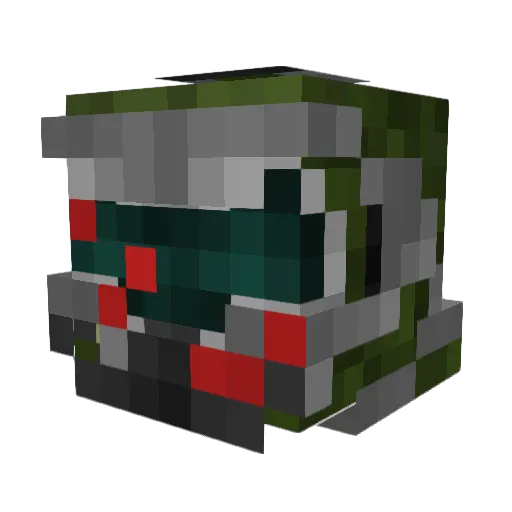 666jet Minecraft avatar head, 3D render
