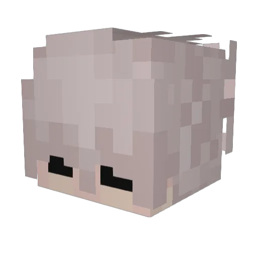 666kg Minecraft avatar head, 3D render