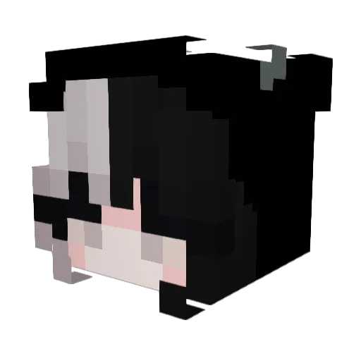 666olis Minecraft avatar head, 3D render