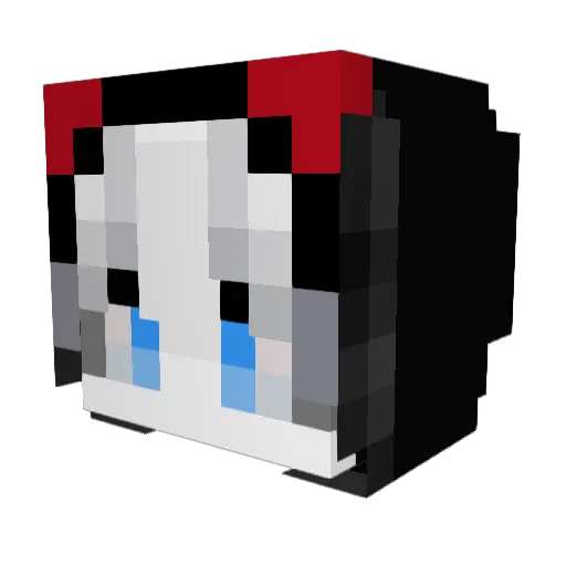 666ssss Minecraft avatar head, 3D render