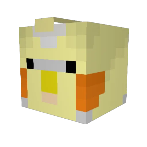 667Sam Minecraft avatar head, 3D render