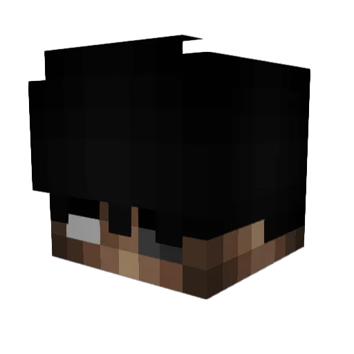 667_mo Minecraft avatar head, 3D render