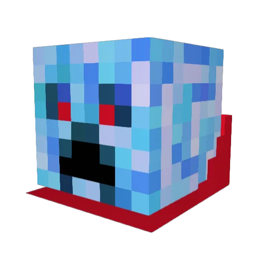 66Oliver Minecraft avatar head, 3D render