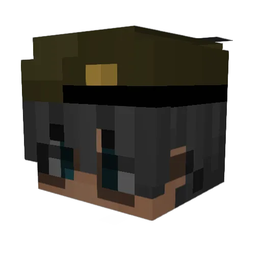 66Toki Minecraft avatar head, 3D render