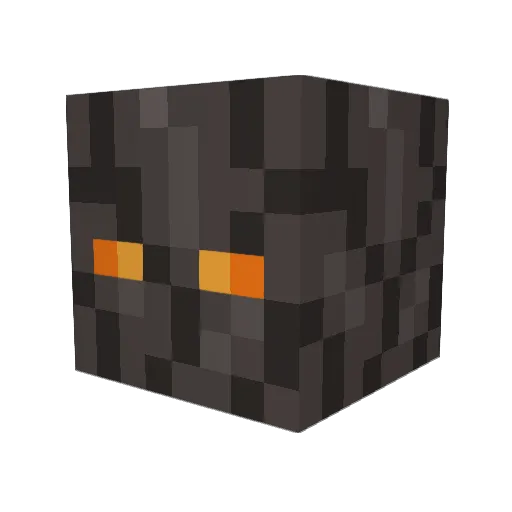 66ZYQ Minecraft avatar head, 3D render