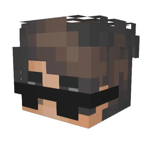 66kz Minecraft avatar head, 3D render