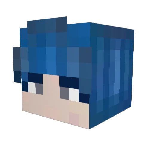 66sloth Minecraft avatar head, 3D render