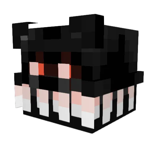 6732 Minecraft avatar head, 3D render