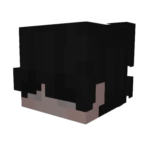 6772 Minecraft avatar head, 3D render