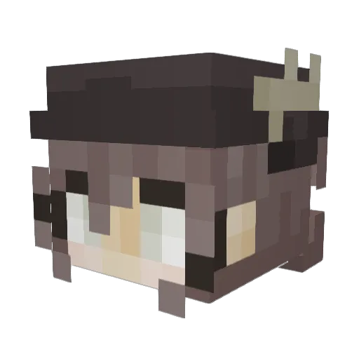 679000 Minecraft avatar head, 3D render