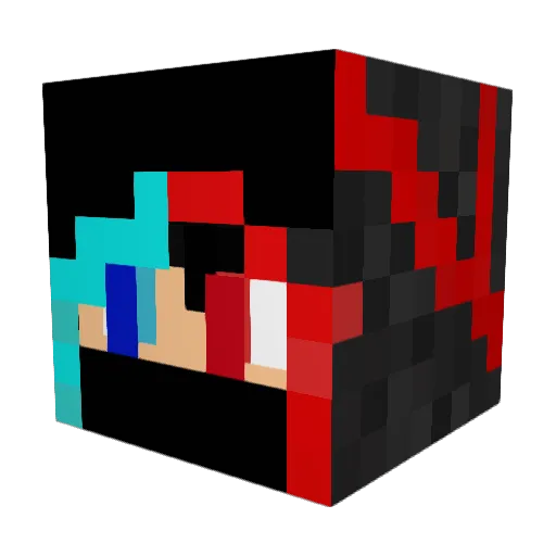 6792ca Minecraft avatar head, 3D render