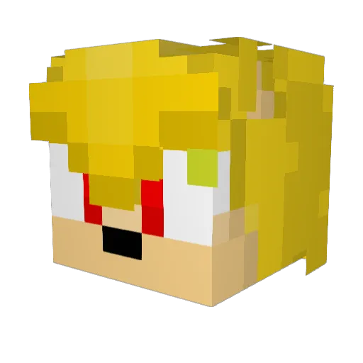 67Dagobert Minecraft avatar head, 3D render