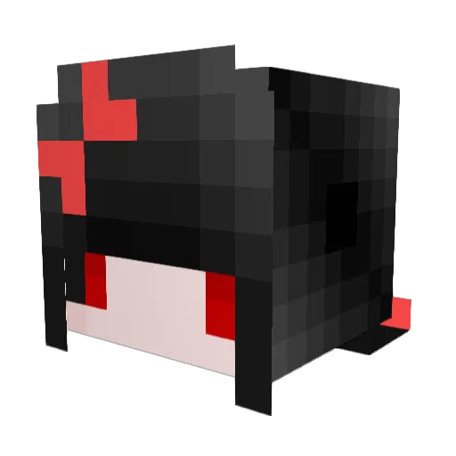 67er Minecraft avatar head, 3D render