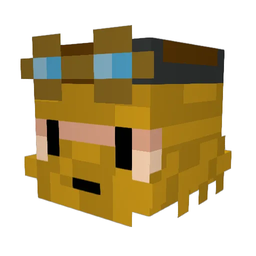 67ghost Minecraft avatar head, 3D render