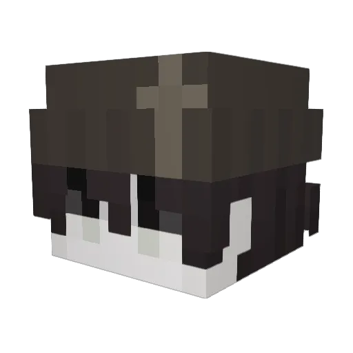 67nuk Minecraft avatar head, 3D render