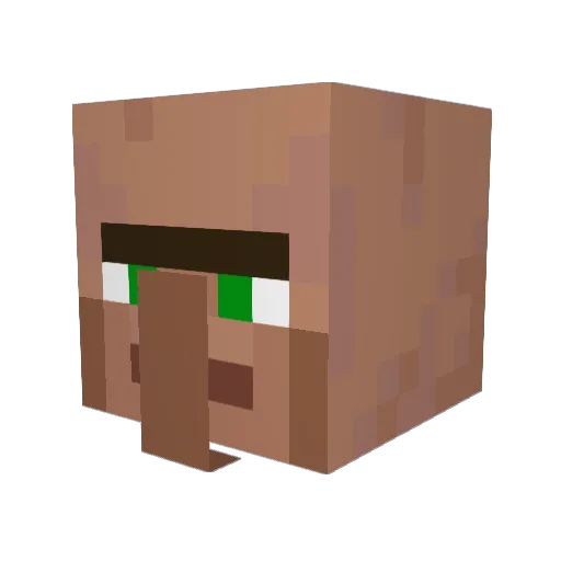 67podszus Minecraft avatar head, 3D render