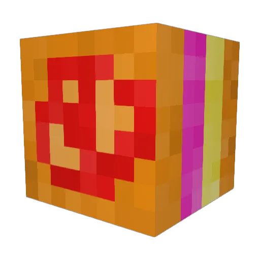 67qu Minecraft avatar head, 3D render