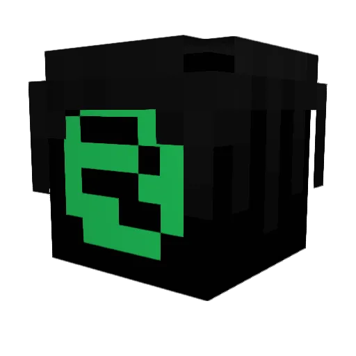 67spotify Minecraft avatar head, 3D render
