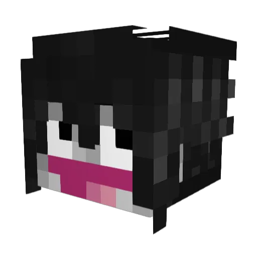 67whiff Minecraft avatar head, 3D render