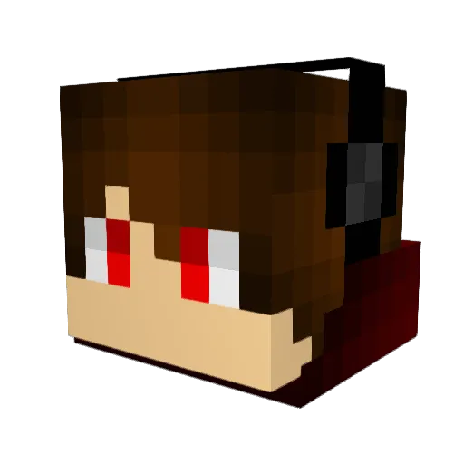 681 Minecraft avatar head, 3D render