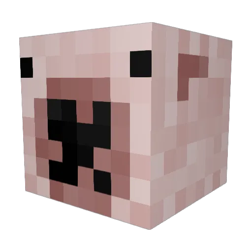 68420 Minecraft avatar head, 3D render