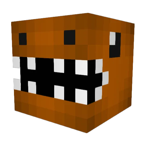 684 Minecraft avatar head, 3D render