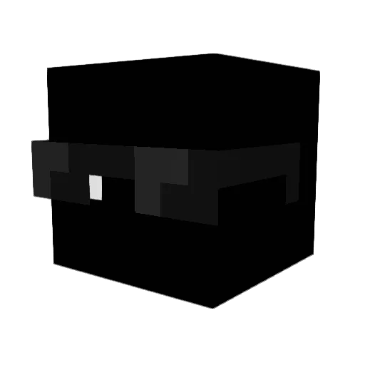 685_ Minecraft avatar head, 3D render