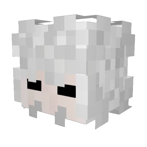 689BADVIBEZGIRL Minecraft avatar head, 3D render