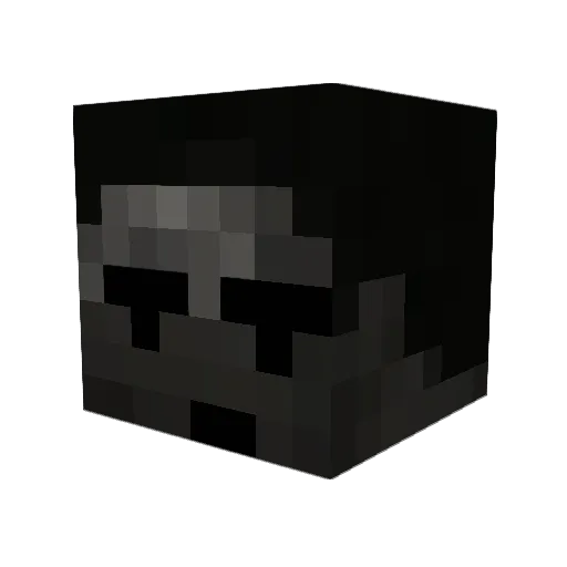 68q Minecraft avatar head, 3D render
