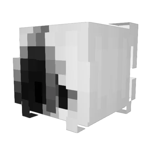 68sv Minecraft avatar head, 3D render