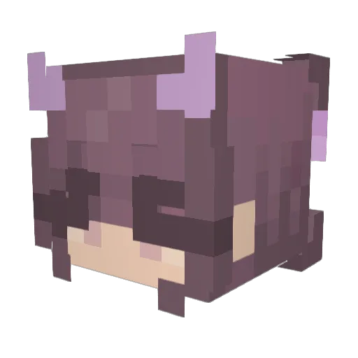 696969420 Minecraft avatar head, 3D render