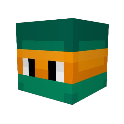 6974gf Minecraft avatar head, 3D render
